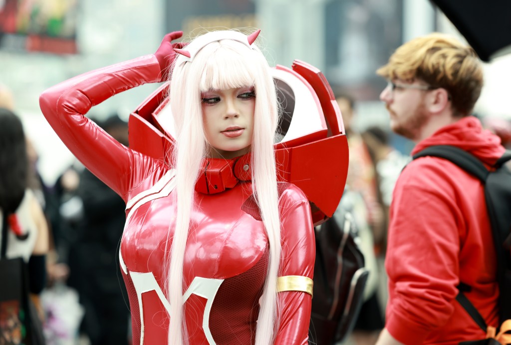 A cosplayer posing at New York Comic Con 2025