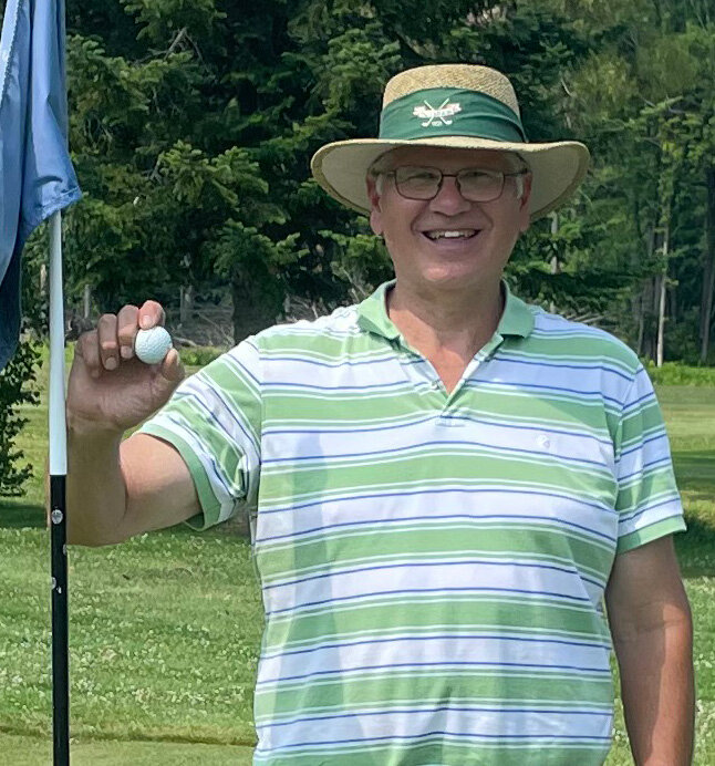 Potsdam Town and Country Club member Willard Witherell accomplished a rare feat during the 2025 season, making holes-in-one on two consecutive days. .The first was made on July 12 on the 106-yard Hole 3, followed the next day on the 129-yard hole 14. Photo submitted. .