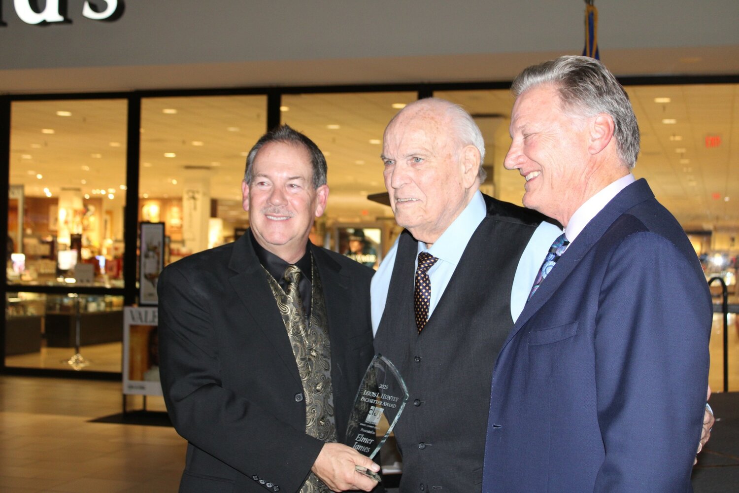 Orange Park Furniture owner Elmer James accepted the Lois L. Huntly Pacesetter Award.