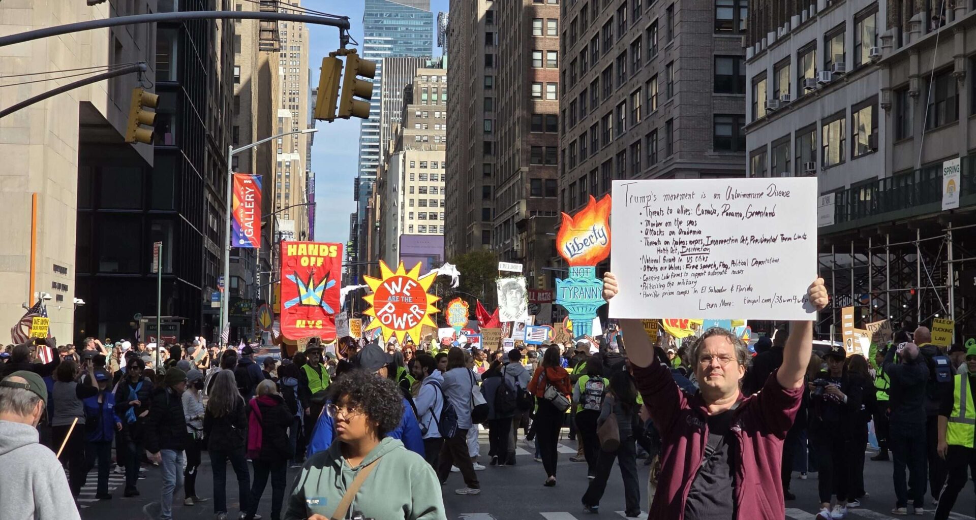 What I saw at today's No Kings rally in New York City