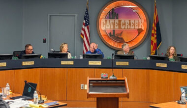 The Cave Creek Town council voted 5-2 to approve the purchase of a lot for grundwater rights with the Harquahala Valley Lndowners, LLC Oct. 24, 2025 in Cave Creek. (Independent Newsmedia/Jeff Wendt)