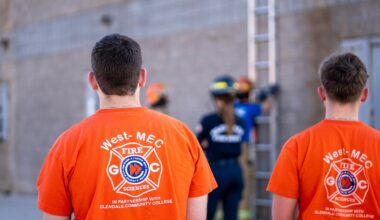 Students in the West-MEC Fire Science program train at Glendale Community College’s Glendale Regional Public Safety Training Center.
