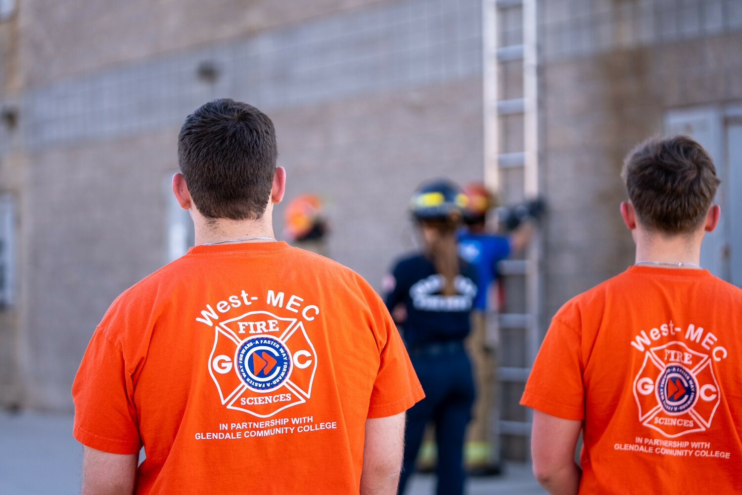 Students in the West-MEC Fire Science program train at Glendale Community College’s Glendale Regional Public Safety Training Center.