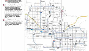 The Arizona Department of Transportation plan one freeway closure this weekend in the Valley.