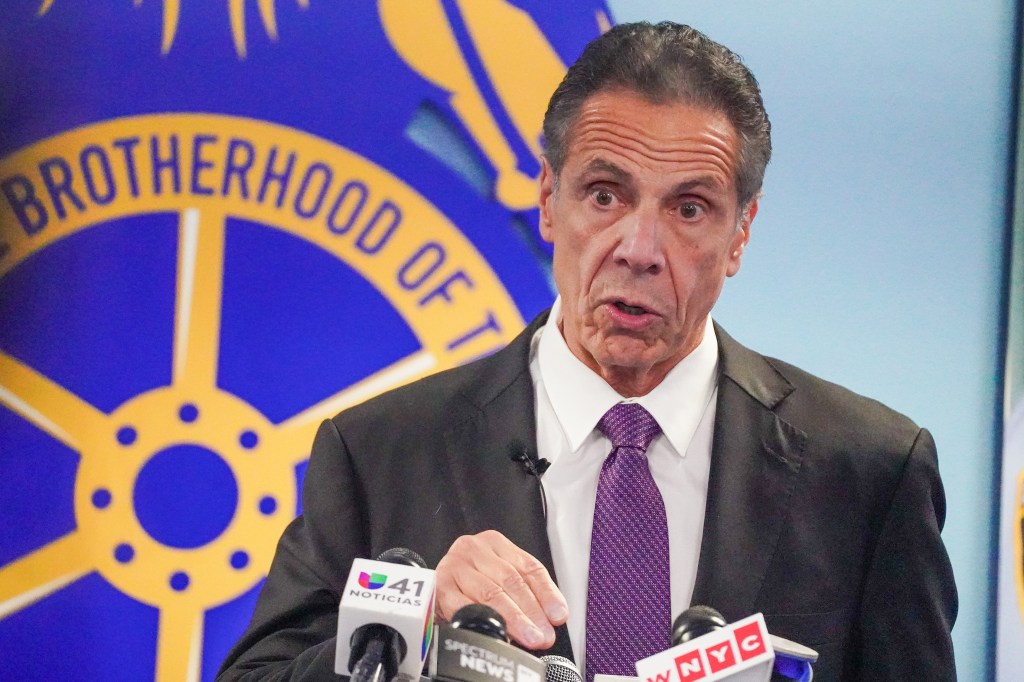 Andrew Cuomo, former NYS Gov and now Independent candidate for NYC Mayor, spoke at City Employees Union Local 237.