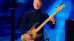 INGLEWOOD, CALIFORNIA - JANUARY 30: Sting performs onstage during the FIREAID Benefit Concert for California Fire Relief at Intuit Dome on January 30, 2025 in Inglewood, California. (Photo by Amy Sussman/Getty Images for FIREAID)