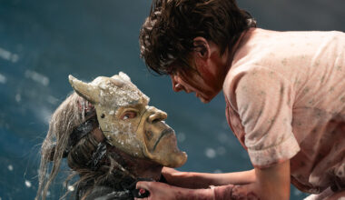 (from left) The Grabber (Ethan Hawke) and Gwen (Madeleine McGraw) in Black Phone 2, directed by Scott Derrickson.
