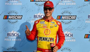 Joey Logano wins the pole for the New Hampshire Playoff race