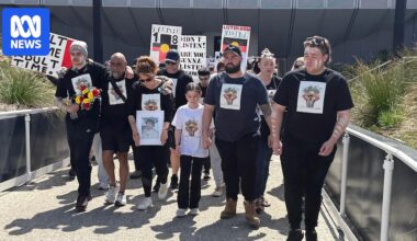 Hundreds attend justice march for Kaiden Morgan-Johnston in Morwell