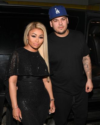 Blac Chyna & Rob Kardashian Visit Onyx Nightclub