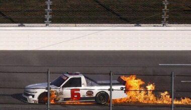 NASCAR's oldest driver still plans to race this week after fire left him with burns