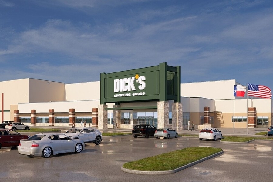 rendering of a sporting goods store