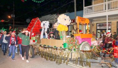 Humble city christmas parade float