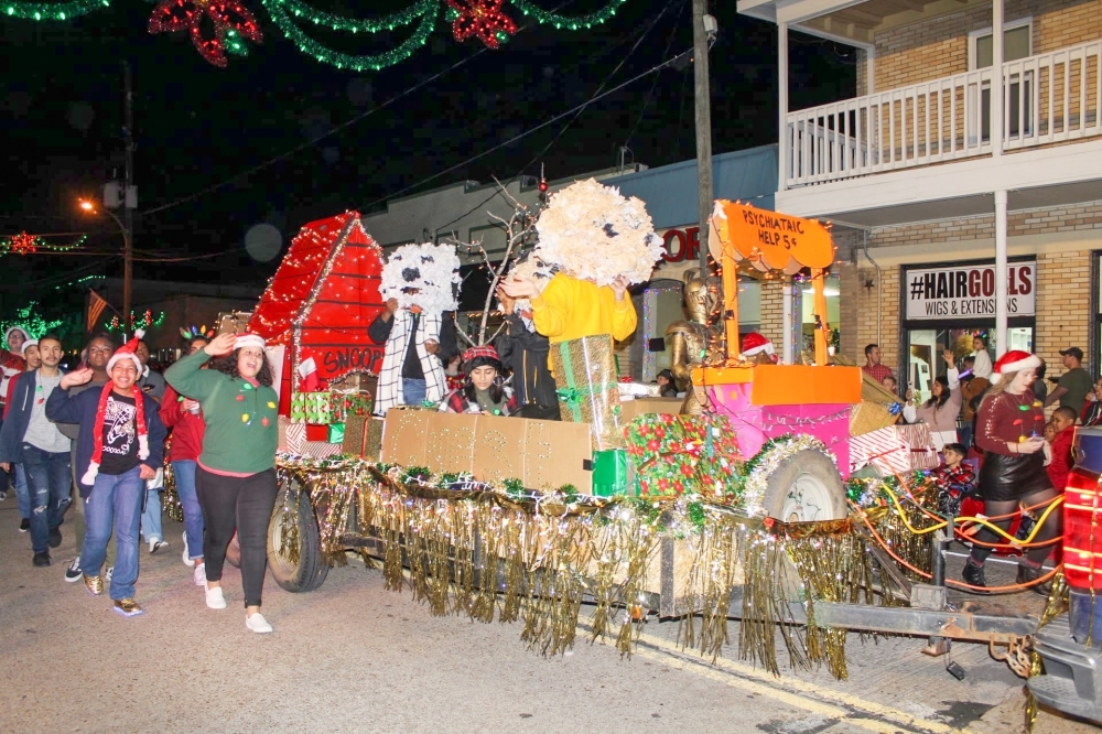 Humble city christmas parade float