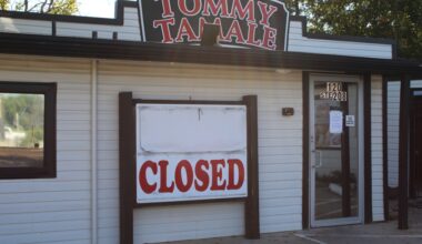 The Keller location for Tommy Tamale now displays a large "closed" sign at its storefront.