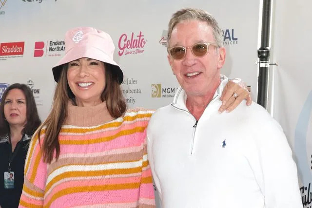Momodu Mansaray/Getty Debbe Dunning and Tim Allen at the 16th Annual George Lopez Foundation Celebrity Golf Classic in Toluca Lake, Calif., on May 1, 2023
