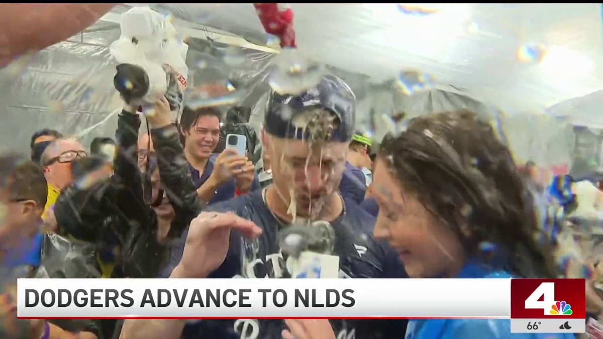 Dodgers celebrate Wild Card Series sweep to advance to NLDS – NBC Los Angeles