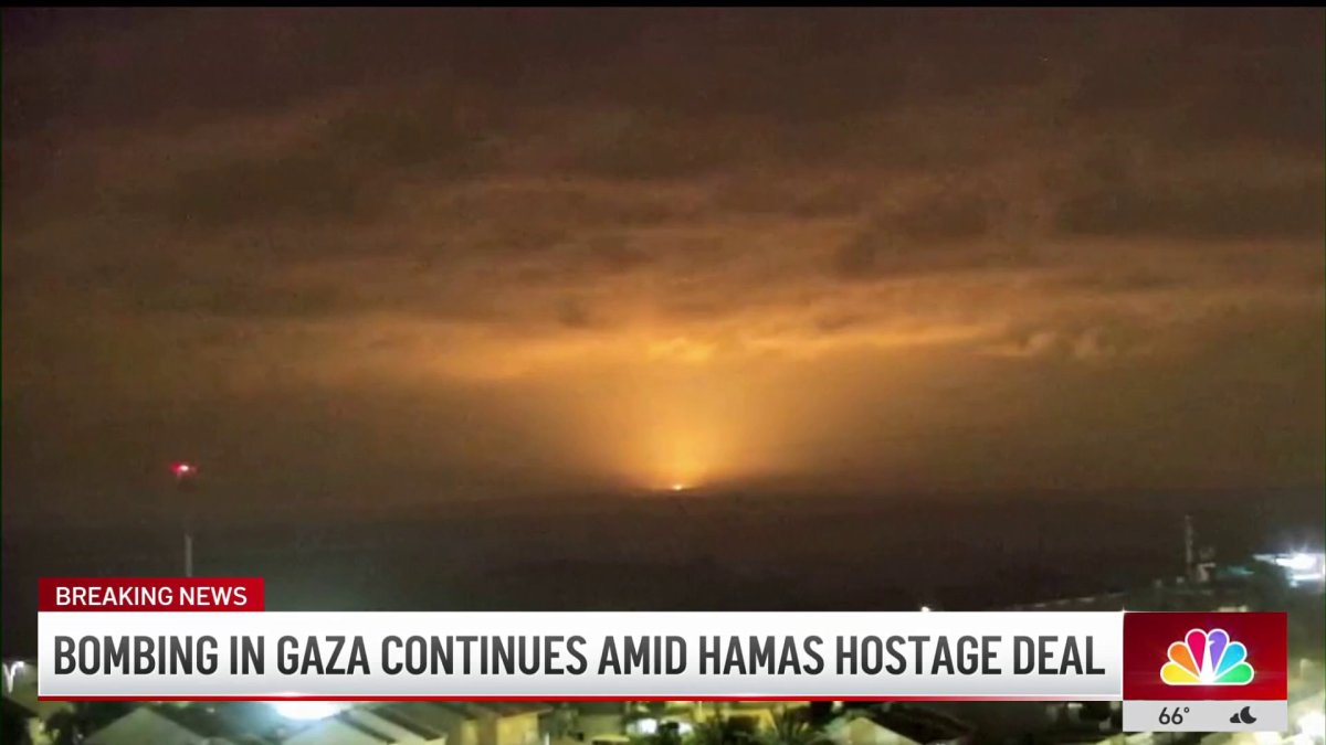 Bombing in Gaza continues amid Hamas Israeli hostage deal – NBC Los Angeles