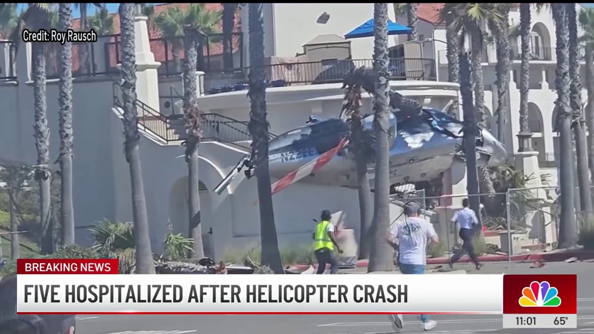 Five hospitalized after helicopter crash in Huntington Beach – NBC Los Angeles