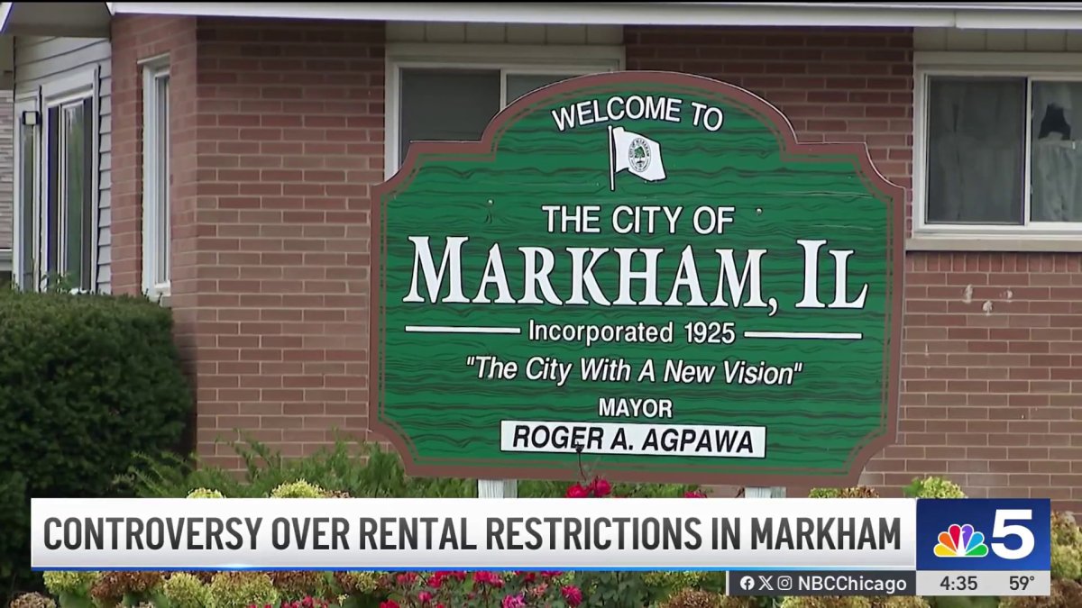 Freeze on new rentals of single-family homes extended in Markham – NBC Chicago