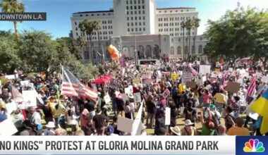 ‘No Kings’ rally draws thousands to downtown LA – NBC Los Angeles