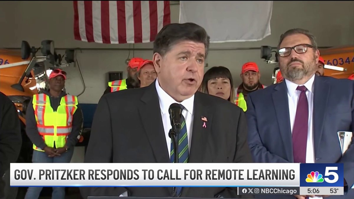 Gov. Pritzker responds to calls for remote learning in Chicago – NBC Chicago