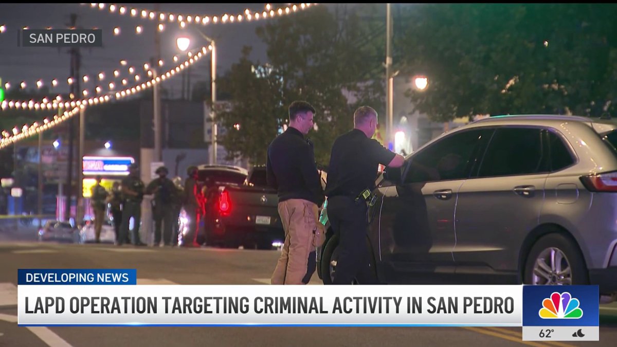 LAPD operation targeting criminal activity in San Pedro – NBC Los Angeles