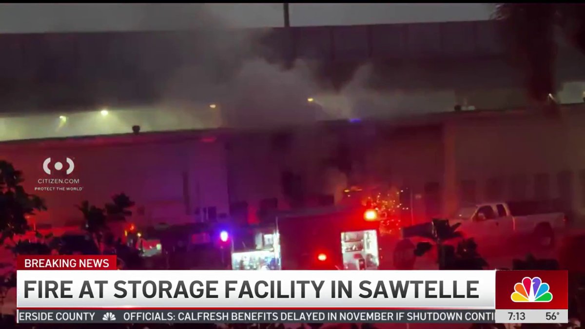 Storage facility catches fire in Sawtelle – NBC Los Angeles