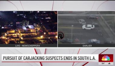 Car chase ends in South LA – NBC Los Angeles