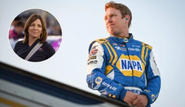 Kelley Earnhardt comments on Brad Sweet full-time racing retirement. Images via Imagn.