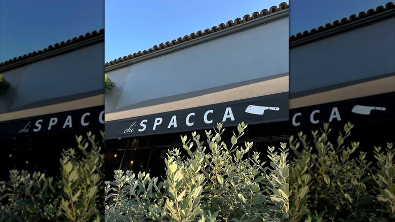 Facade of Chi Spacca in Los Angeles, California