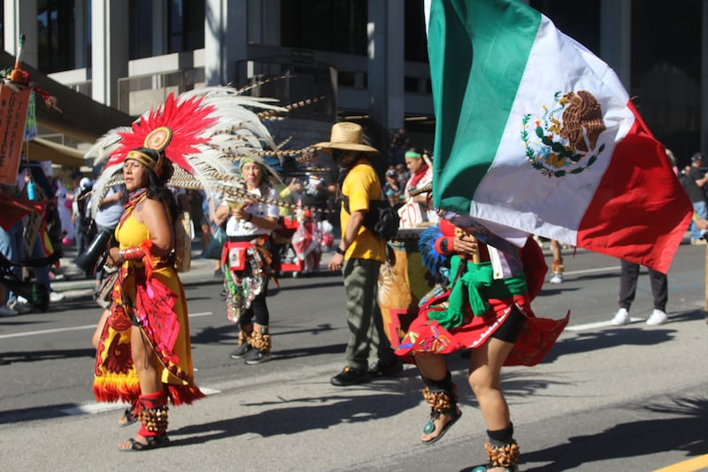 Aztec dancers.