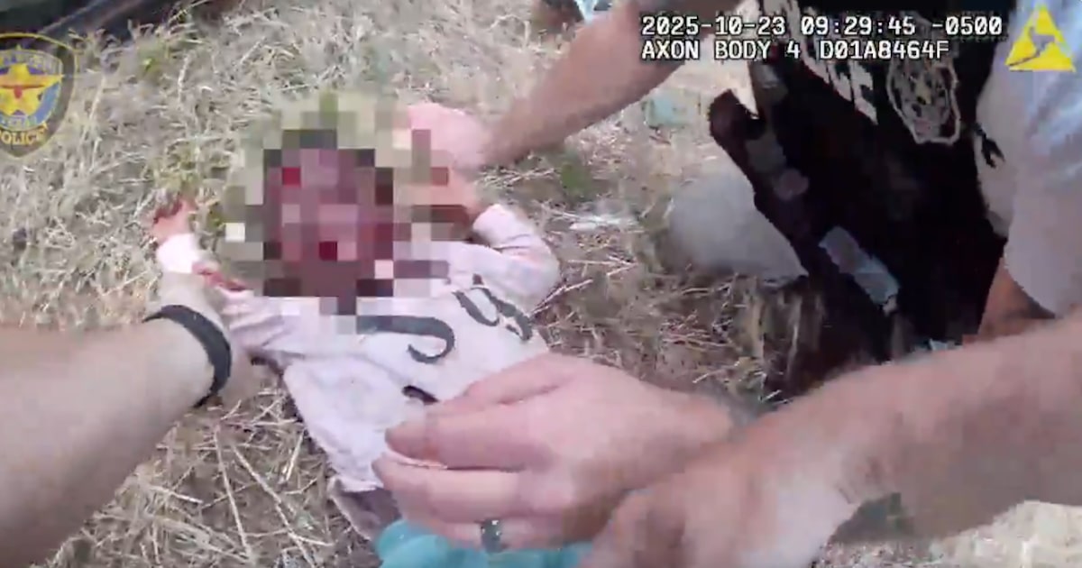 Fort Worth police officers save baby pinned under car in video posted to social media