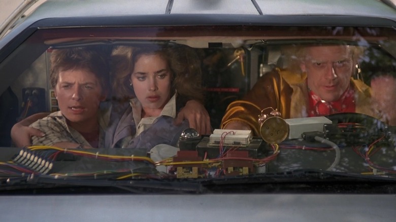 Marty, Jennifer, and Doc realize they no longer need roads in Back to the Future