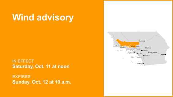 5 Freeway north of LA under a wind advisory until Sunday morning — gusts as high as 50 mph – Orange County Register
