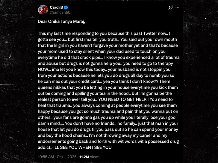 cardi comment to onika tanya maraj
