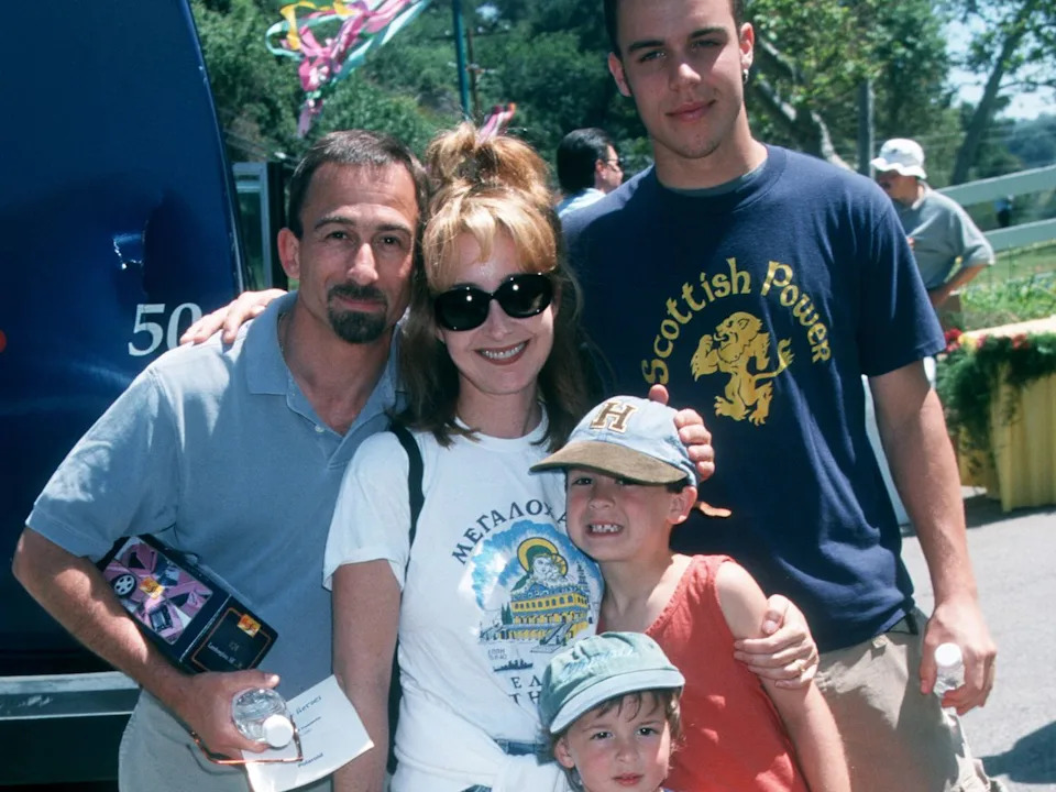 Ron Galella, Ltd./Ron Galella Collection/Getty  Annie Potts, James Hayman, and sons Clay, Harry, and James.