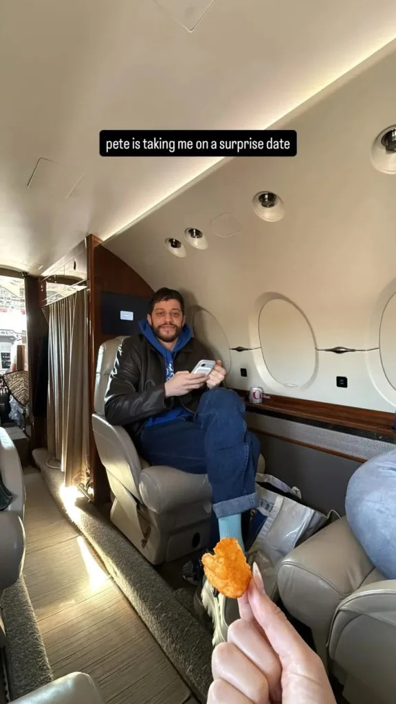 Hewitt chronicled the experience via her Instagram Stories on Friday, writing, “Pete is taking me on a surprise date.” Elsie Hewitt/Instagram