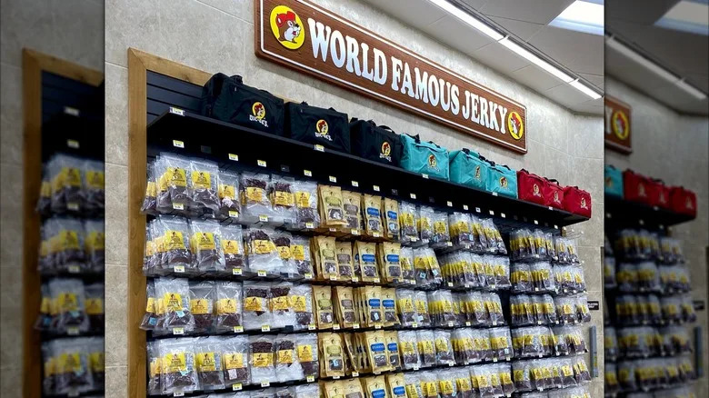 Buc-ee's jerky wall