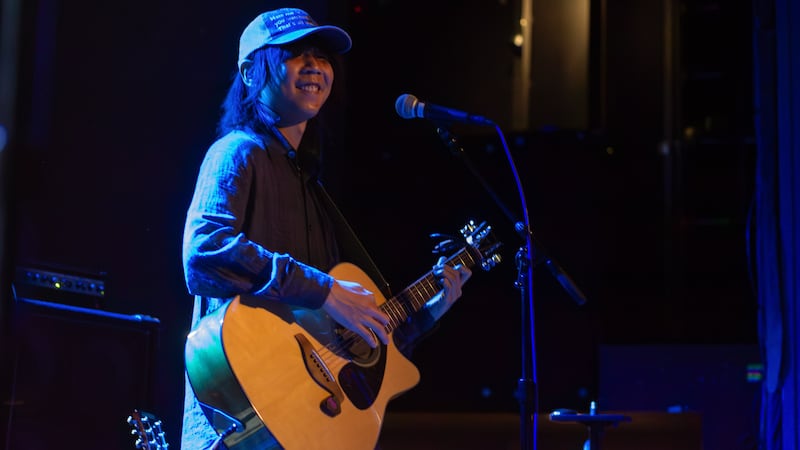 Guitarist on stage