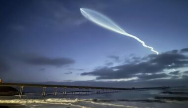 SpaceX Falcon 9 rocket launch in Southern California