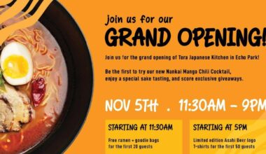 Grand Opening: Tora Japanese Kitchen in Echo Park | Sponsored