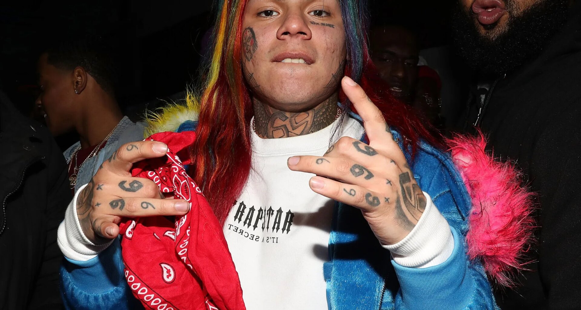 6ix9ine Mocks Lil Tjay's Chipotle Shooting While Defending Gym Brawl