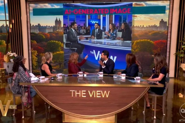 ABC Joy Behar points to who she thinks is Sunny Hostin on 'The View'