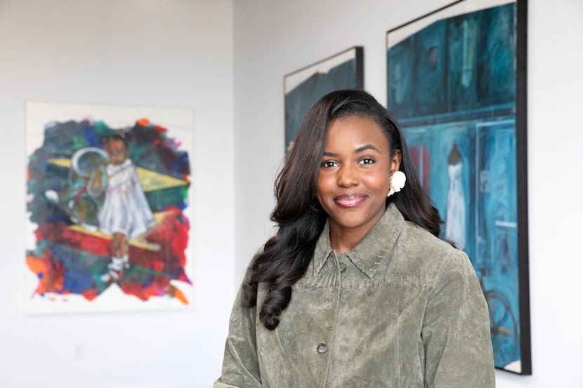 Dallas-based founder of Black Girls in Art Spaces, Kaci Merriwether-Hawkins, who facilitates...