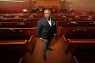 Derrick Walker poses for a portrait at his childhood church, Camp Wisdom United Methodist...