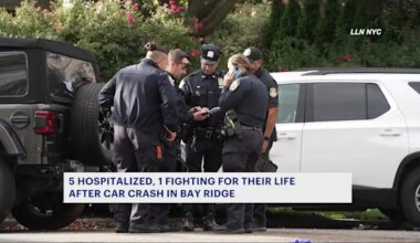 5 people involved in car crash in Bay Ridge