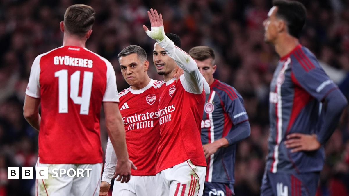 Champions League: Newcastle 3-0 up at USG, Arsenal & Man City up next - BBC