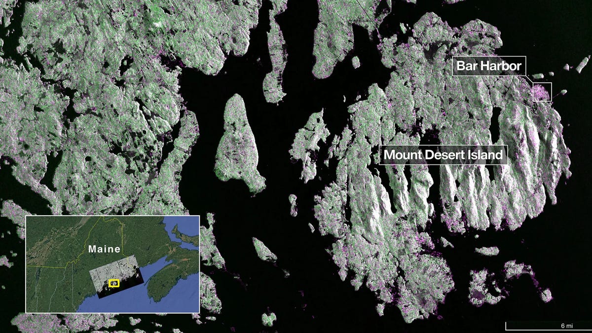 NISAR satellite snaps radar images of Maine, North Dakota. See photos