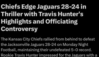 Twitter artificial intelligence error on Jaguars-Chiefs NFL score